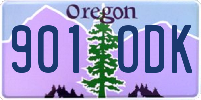 OR license plate 901ODK
