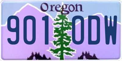 OR license plate 901ODW
