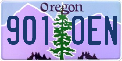 OR license plate 901OEN