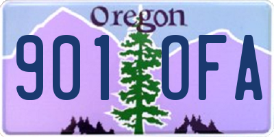 OR license plate 901OFA