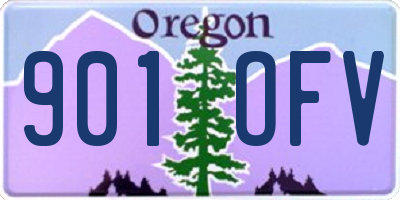 OR license plate 901OFV