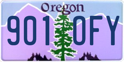 OR license plate 901OFY