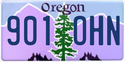 OR license plate 901OHN