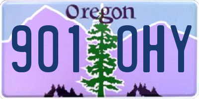 OR license plate 901OHY
