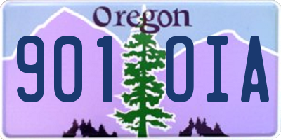 OR license plate 901OIA