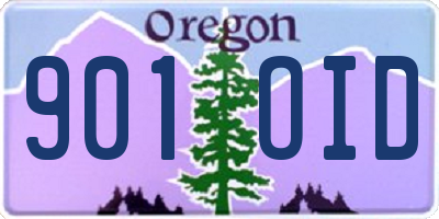 OR license plate 901OID