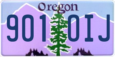 OR license plate 901OIJ