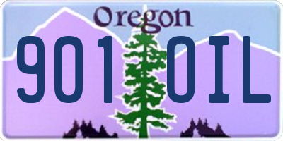 OR license plate 901OIL