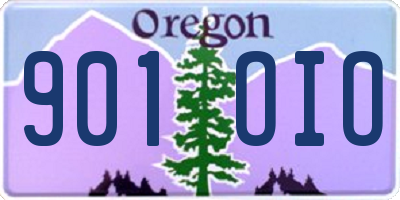 OR license plate 901OIO