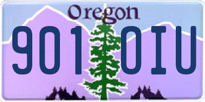 OR license plate 901OIU