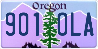 OR license plate 901OLA