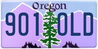 OR license plate 901OLD