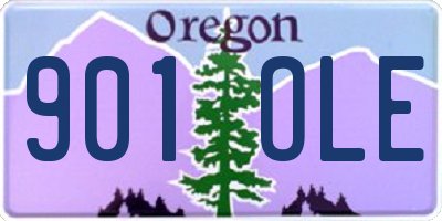 OR license plate 901OLE