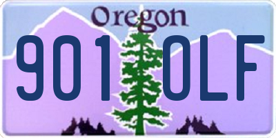 OR license plate 901OLF