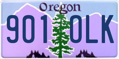 OR license plate 901OLK