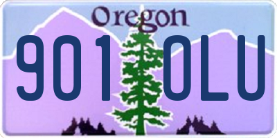 OR license plate 901OLU