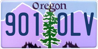 OR license plate 901OLV