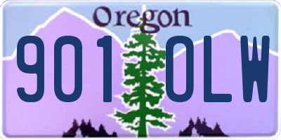 OR license plate 901OLW