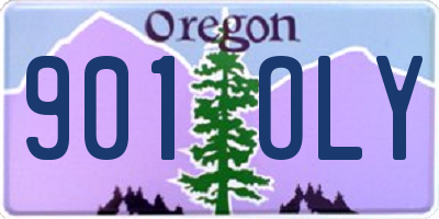 OR license plate 901OLY