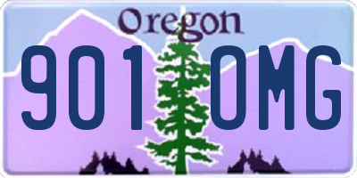 OR license plate 901OMG