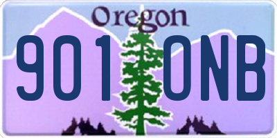 OR license plate 901ONB