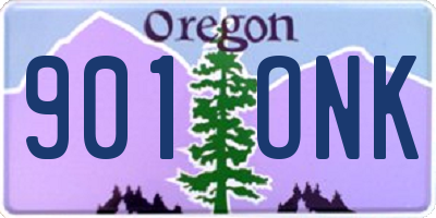 OR license plate 901ONK