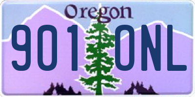 OR license plate 901ONL