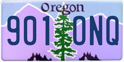 OR license plate 901ONQ