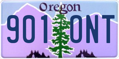 OR license plate 901ONT