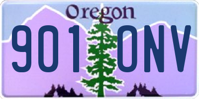 OR license plate 901ONV