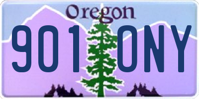 OR license plate 901ONY