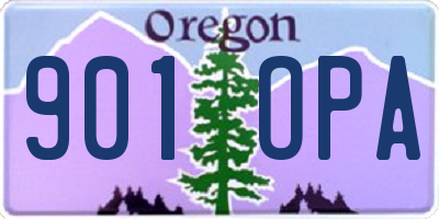 OR license plate 901OPA