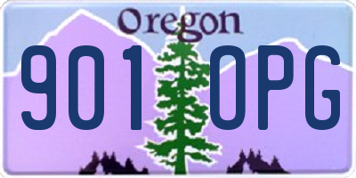OR license plate 901OPG