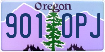 OR license plate 901OPJ