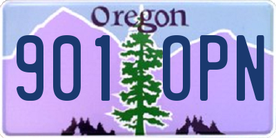 OR license plate 901OPN