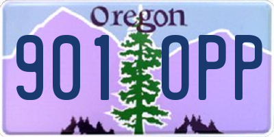 OR license plate 901OPP