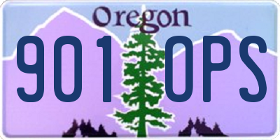 OR license plate 901OPS