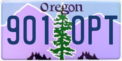 OR license plate 901OPT