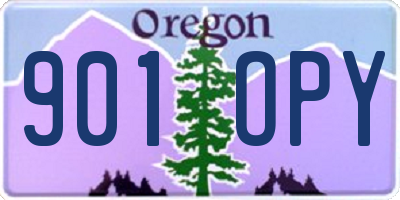 OR license plate 901OPY