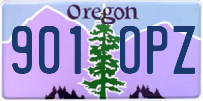 OR license plate 901OPZ
