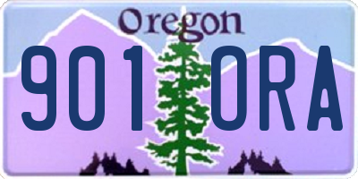 OR license plate 901ORA