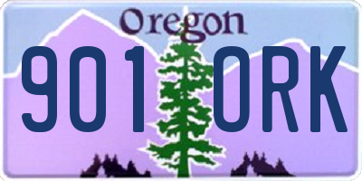 OR license plate 901ORK