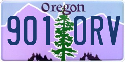 OR license plate 901ORV