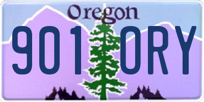 OR license plate 901ORY