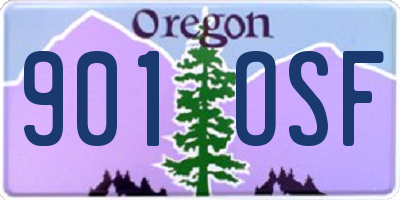 OR license plate 901OSF