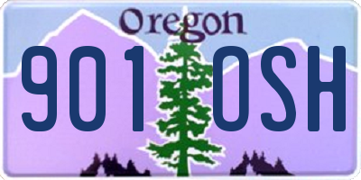 OR license plate 901OSH