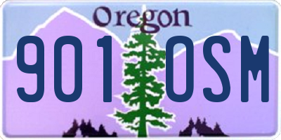 OR license plate 901OSM