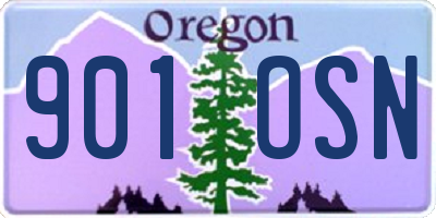 OR license plate 901OSN