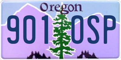 OR license plate 901OSP