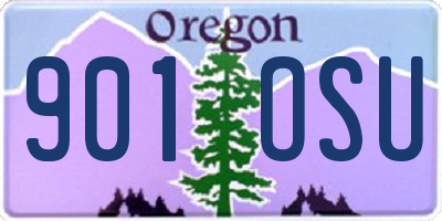 OR license plate 901OSU